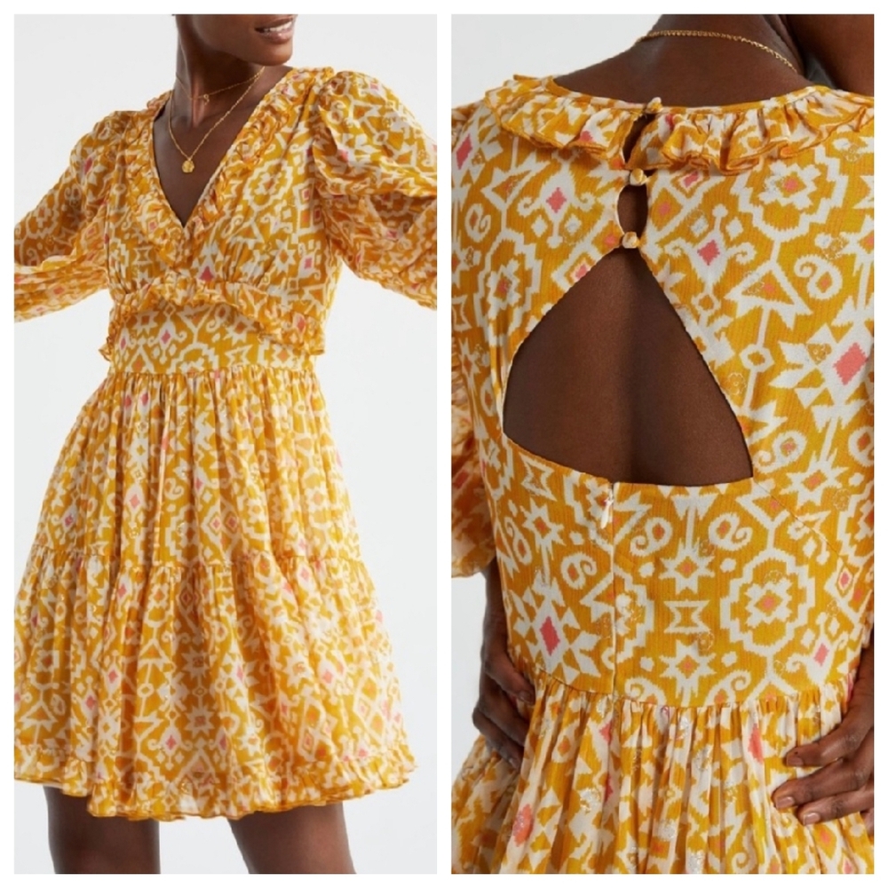 Not So Serious Anthropologie Marigold Dress